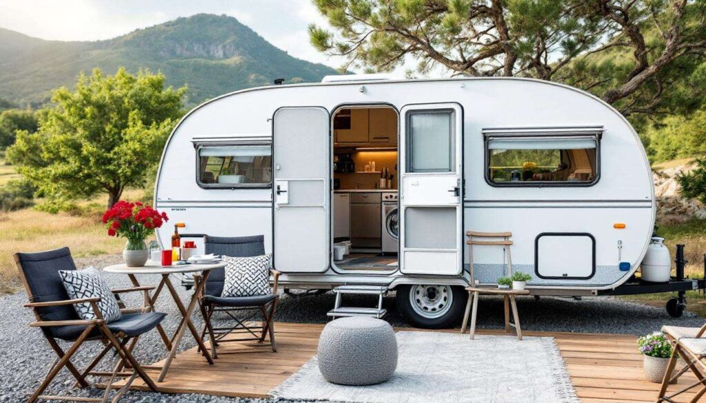 Türkischer Offroad-Wohnwagen: Terrasse, Spülmaschine, Fußbodenheizung - was will man mehr?